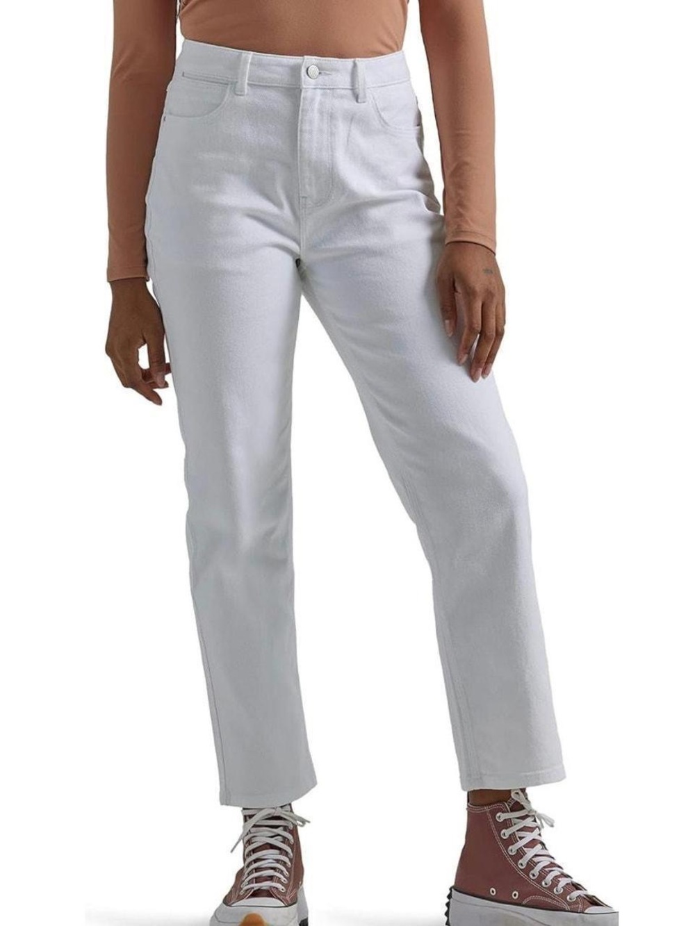 Wrangler Women's Straight Leg Jeans in White